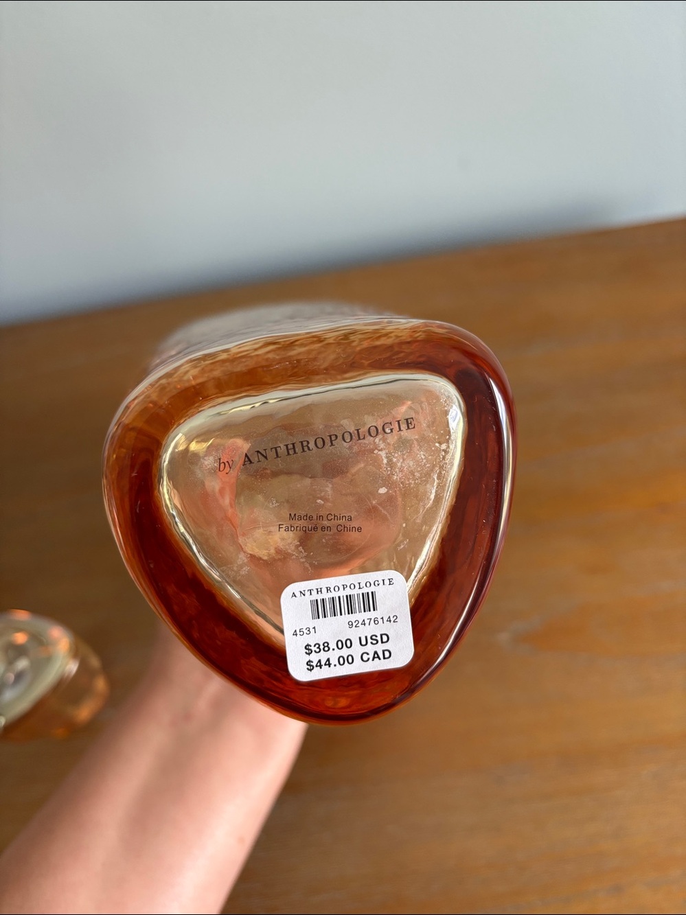 NWT Anthropologie Zaza Lustered Decanter in Honey - Picture 8 of 11